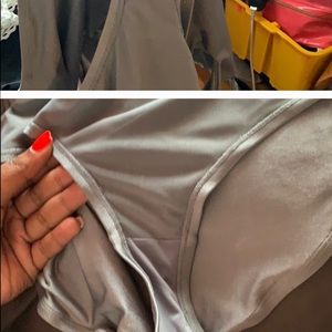 Silver bathing suit bottom only